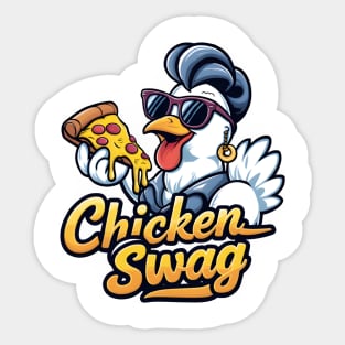 Chic Chicken Swag Logo Sticker